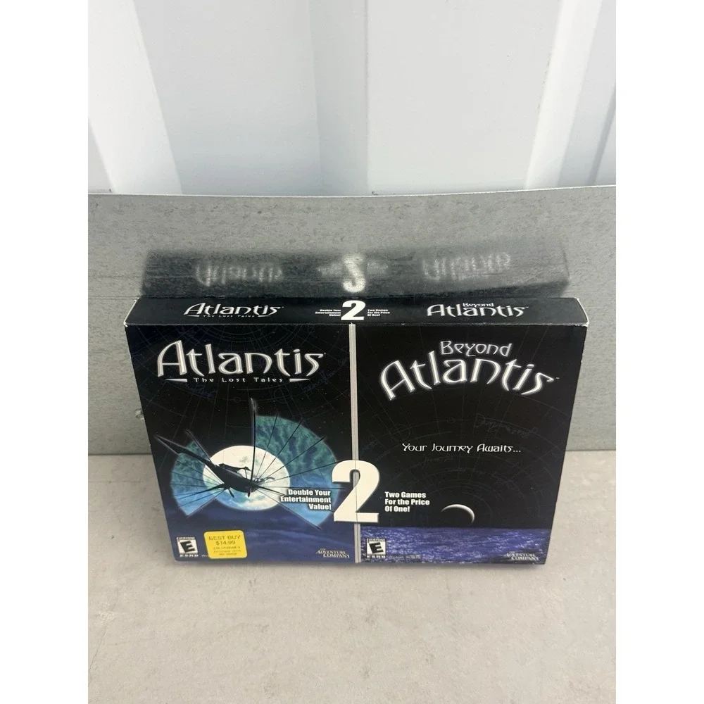 Atlantis The Lost Tales & Beyond Atlantis PC Big Box 2-Game Set CIB Rare Vintage